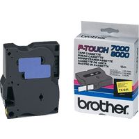 Nastro Brother TX-641 - Nero su giallo (18 mm)