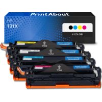 Toner compatibile HP 131X (CF210X) - 4 colori Alta capacità Multipack