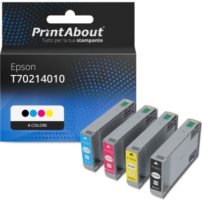 Cartuccia compatibile Epson T70214010 - 4 colori Multipack