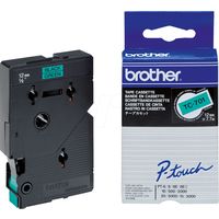 Nastro Brother TC-701 - Nero su verde (12 mm)