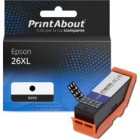Cartuccia compatibile Epson 26XL (C13T26214012) - Nero Alta capacità