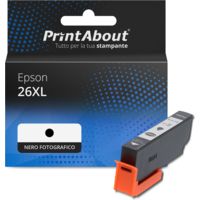 Cartuccia compatibile Epson 26XL (C13T26314012) - Nero fotografico Alta capacità