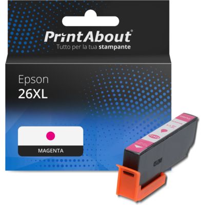 Cartuccia compatibile Epson 26XL (C13T26334012) - Magenta Alta capacità