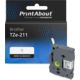 Nastro compatibile Brother TZe-211 - Nero su bianco (6 mm)