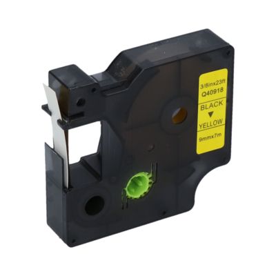 Nastro compatibile Dymo 40918 (S0720730) - Nero su giallo (9 mm)