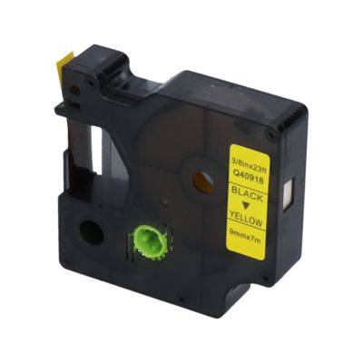 Nastro compatibile Dymo 40918 (S0720730) - Nero su giallo (9 mm)