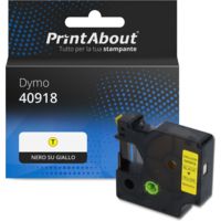 Nastro compatibile Dymo 40918 (S0720730) - Nero su giallo (9 mm)