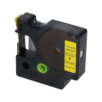 Nastro compatibile Dymo 45018 (S0720580) - Nero su giallo (12 mm)