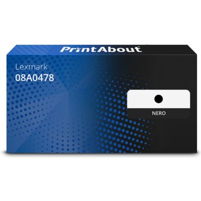 Toner compatibile Lexmark 08A0478 - Nero