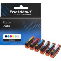 Cartuccia compatibile Epson 24XL (T2438) - 6 colori Alta Capacità Multipack