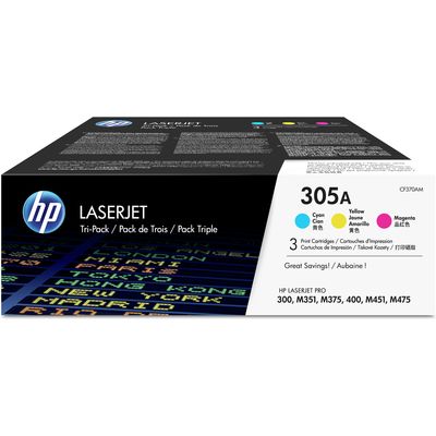 Toner HP 305A (CF370AM) - 3 colori Multipack