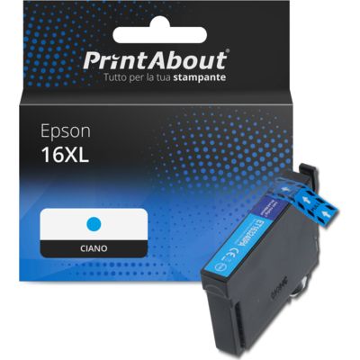 Cartuccia compatibile Epson 16XL (C13T16324012) - Ciano Alta capacità
