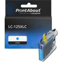 Cartuccia compatibile Brother LC-125XLC - Ciano Alta capacità