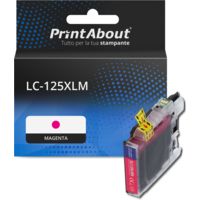Cartuccia compatibile Brother LC-125XLM - Magenta Alta capacità
