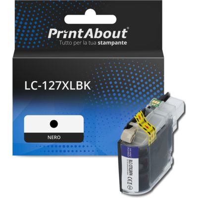 Cartuccia compatibile Brother LC-127XLBK - Nero Alta capacità