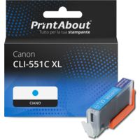 Cartuccia compatibile Canon CLI-551C XL - Ciano Alta capacità
