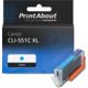Cartuccia compatibile Canon CLI-551C XL - Ciano Alta capacità