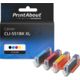 Cartuccia Canon CLI-551 C/M/Y/BK XL - 4 colori Alta Capacità Multipack