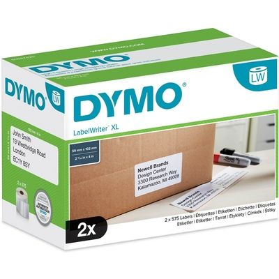 Etichetta Dymo S0947420 - Nero su bianco (102 mm x 59 mm) 2 rotoli