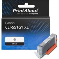 Cartuccia compatibile Canon CLI-551GY XL - Grigio Alta capacità