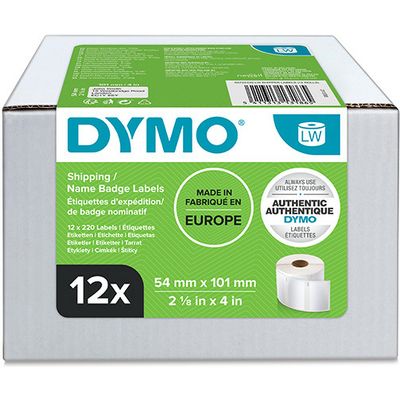 Dymo 13186 (S0722420) - Multipack (54 mm x 101 mm) 12 rotoli
