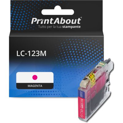 Cartuccia compatibile Brother LC-123M - Magenta