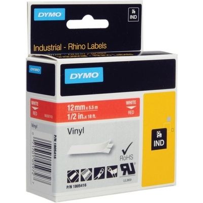 Nastro Dymo 1805416 - Nero su rosso (12 mm)