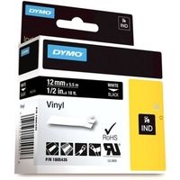 Nastro Dymo 1805435 - Bianco su nero (12 mm)