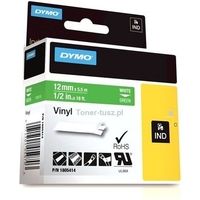 Nastro Dymo 1805414 - Bianco su verde (12 mm)