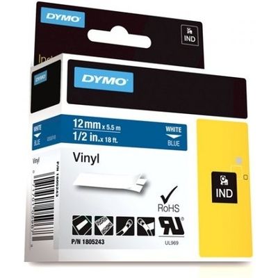 Nastro Dymo 1805243 - Nero su blu (12 mm)