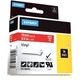 Nastro Dymo 1805422 - Bianco su rosso (19 mm)