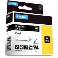 Nastro Dymo 1805436 - Bianco su nero (19 mm)