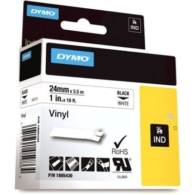 Nastro Dymo 1805430 - Nero su bianco (24 mm x 24 mm)