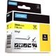 Nastro Dymo 1805431 - Nero su giallo (24 mm x 24 mm)