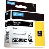 Dymo 1805432 Nastro di etichettatura in vinile bianco su nero (24 mm)