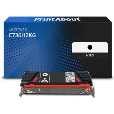 Toner compatibile Lexmark C736H2KG - Nero Alta capacità