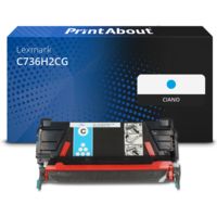 Toner compatibile Lexmark C736H2CG - Ciano Alta capacità