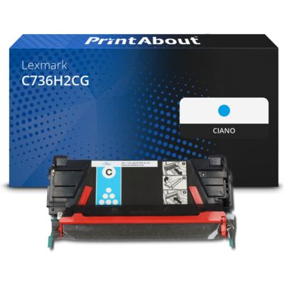 Toner compatibile Lexmark C736H2CG - Ciano Alta capacità