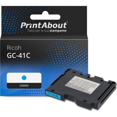 Cartuccia compatibile Ricoh GC-41C (405762) - Ciano