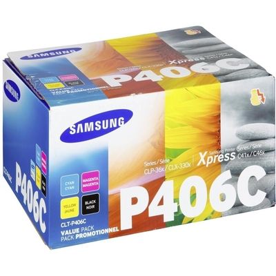 Toner Samsung CLT-P406C/ELS (SU375A) - 4 colori Multipack
