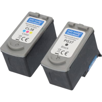 Cartuccia compatibile Canon PG-37 / CL-38 - Nero + 3 colori Multipack