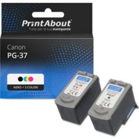 Cartuccia compatibile Canon PG-37 / CL-38 - Nero + 3 colori Multipack