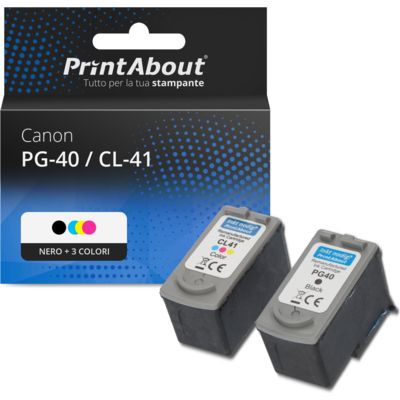 Cartuccia compatibile Canon PG-40 / CL-41 - Nero + 3 colori Multipack