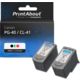 Cartuccia compatibile Canon PG-40 / CL-41 - Nero + 3 colori Multipack