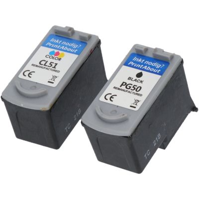Cartuccia compatibile Canon PG-50 / CL-51 - Nero + 3 colori Multipack