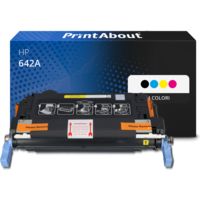 Toner compatibile HP 642A (CB400A) - 4 colori Multipack