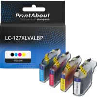 Cartuccia compatibile Brother LC-127XLVALBP - 4 colori ad alta capacità Multipack