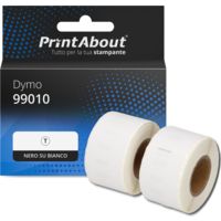 Etichetta compatibile Dymo 99010 - Nero su bianco (28 mm x 89 mm) 2 rotoli