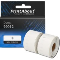 Etichetta compatibile Dymo 99012 - Nero su bianco (89 mm x 36 mm) 2 rotoli