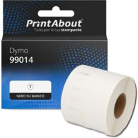 Etichetta compatibile Dymo 99014 (S0722430 (zonder chip)) - Nero su bianco (101 mm x 54 mm)